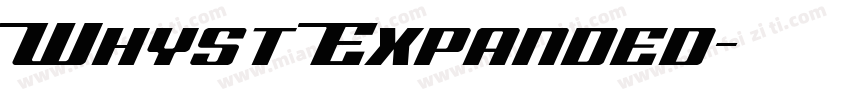 Whyst Expanded字体转换